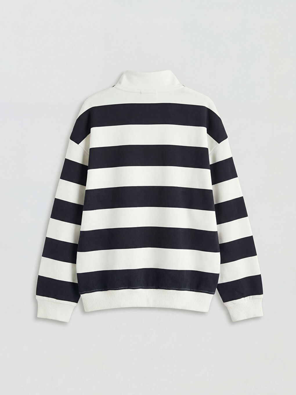 Lacivert Çizgili Erkek Çocuk Sweatshirt-1