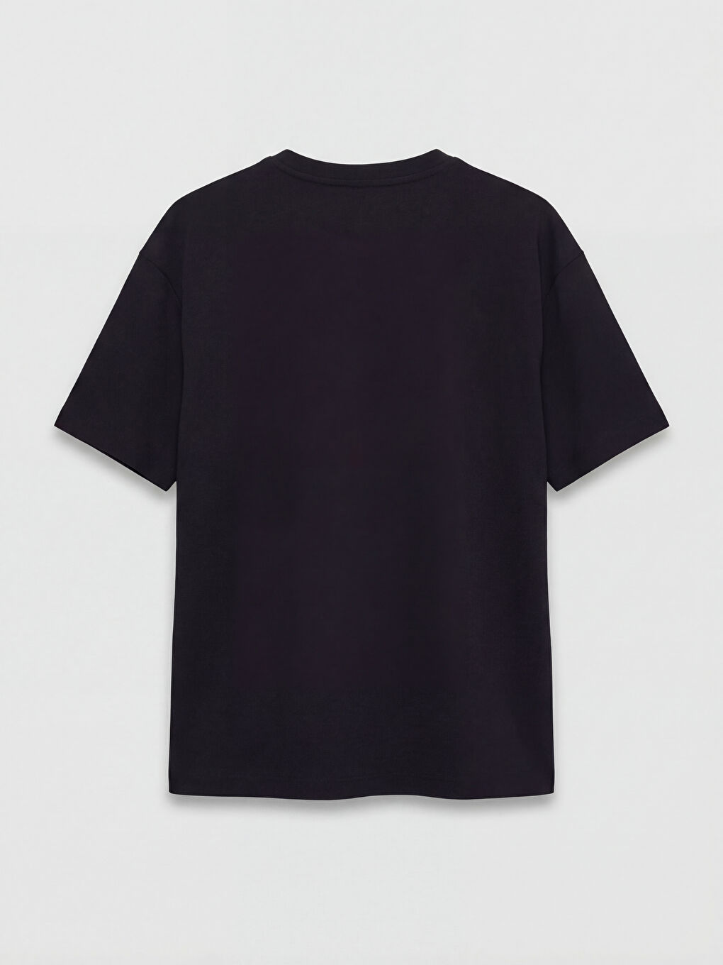 Siyah Taşlı Soft Touch Kadın Tişört-1