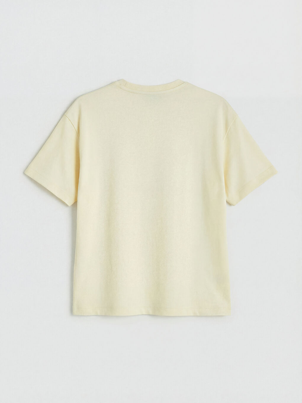 Sarı Taşlı Soft Touch Kadın Tişört-1