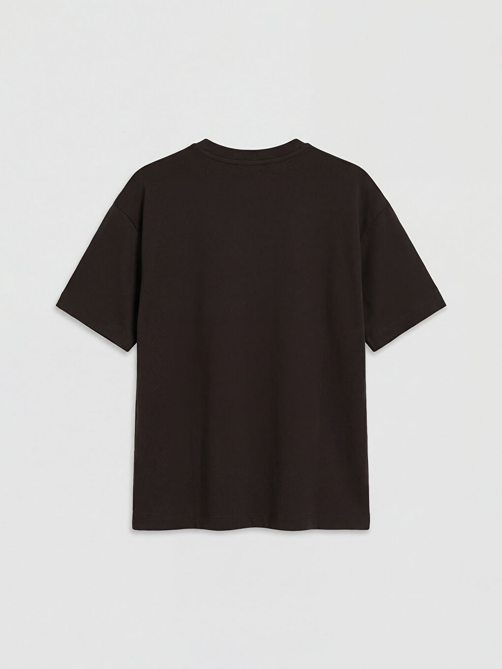 Kahverengi Taşlı Soft Touch Kadın Tişört-1