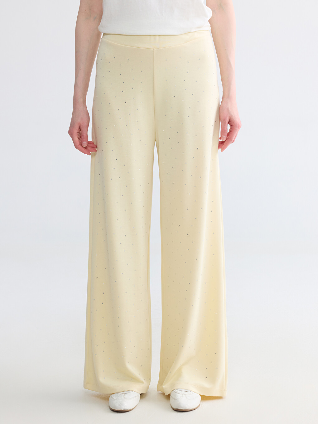 Soft Touch Rhinestone Embellished Women's Sweatpants-1