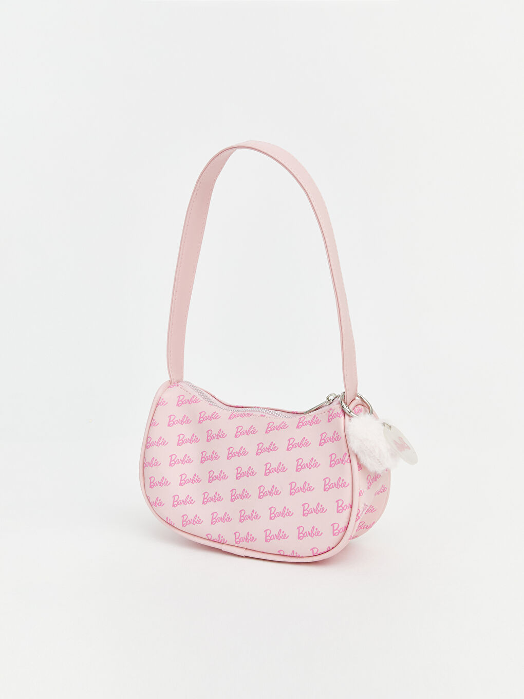 Pembe Barbie Baskılı Kız Çocuk Kol Çantası
