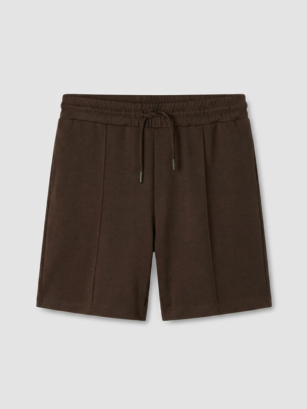 Kahverengi Beli Lastikli Soft Touch Kadın Şort