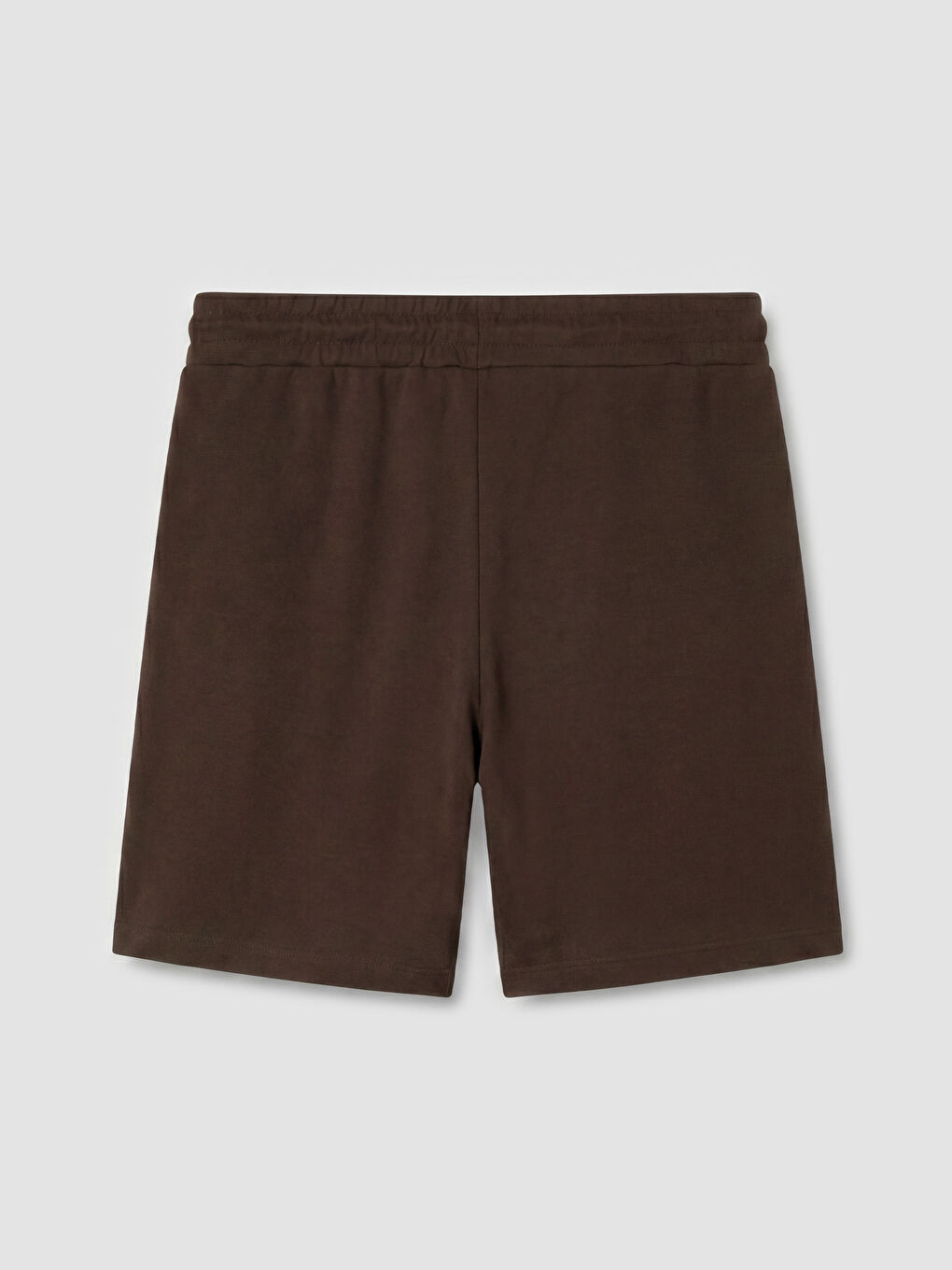 Kahverengi Beli Lastikli Soft Touch Kadın Şort-1