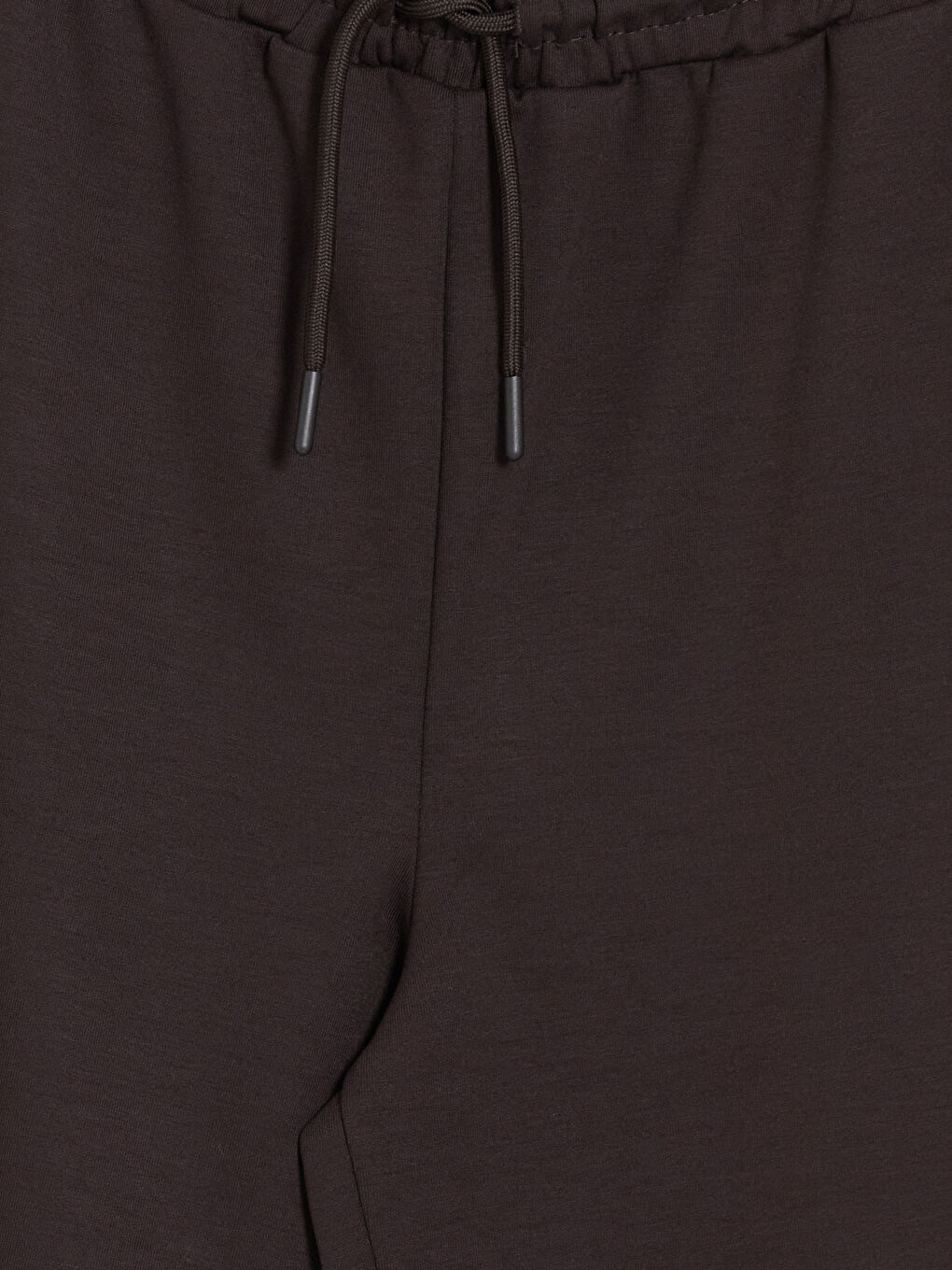 Kahverengi Beli Lastikli Soft Touch Kadın Şort-2