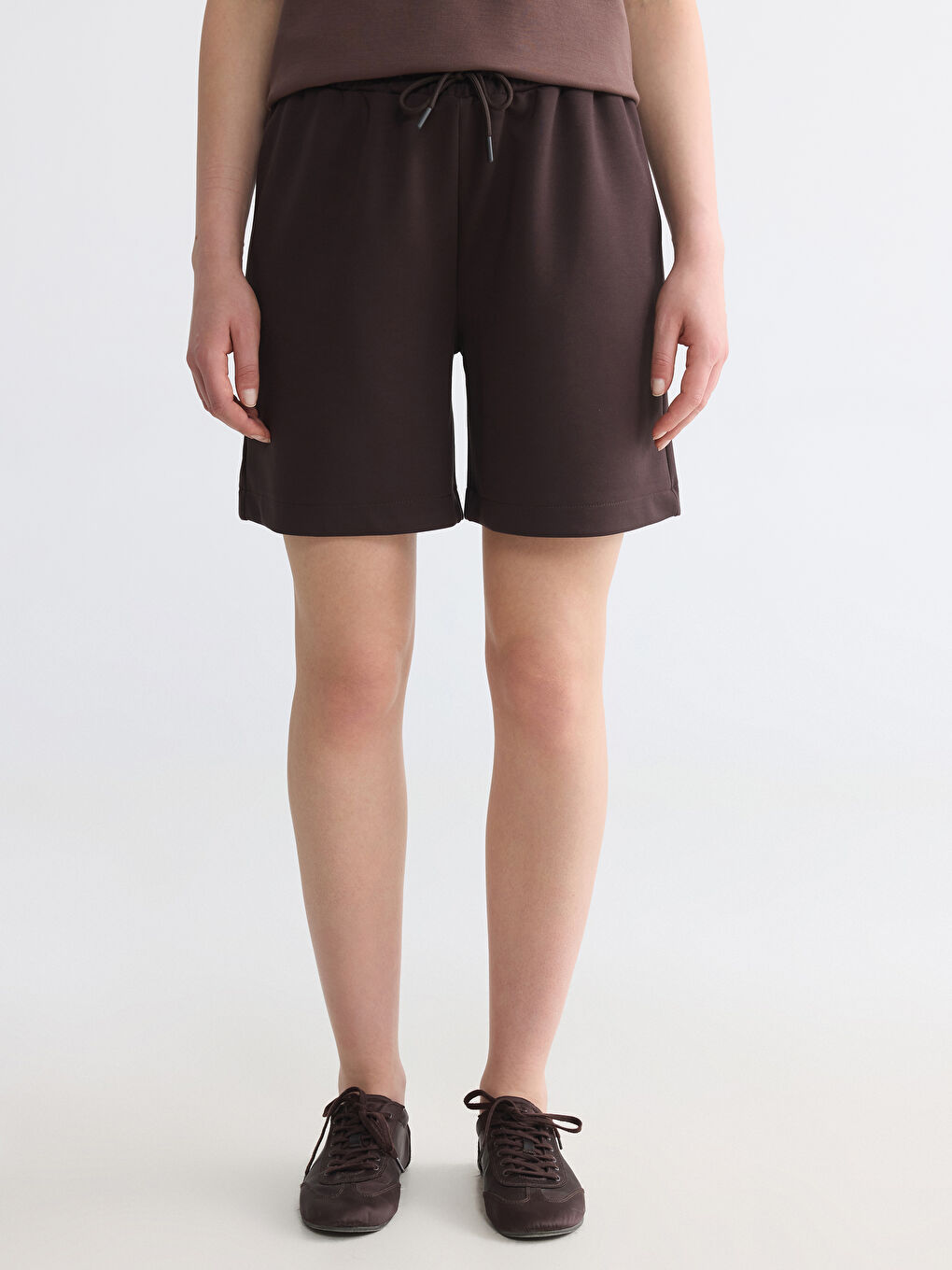 Elastic Waist Soft Touch Women's Shorts-1