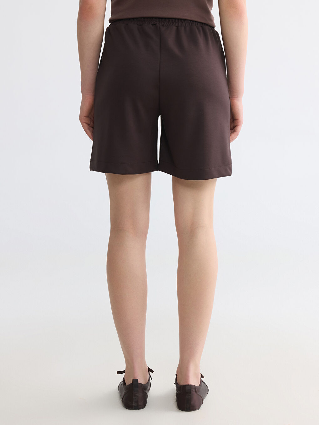 Elastic Waist Soft Touch Women's Shorts-3