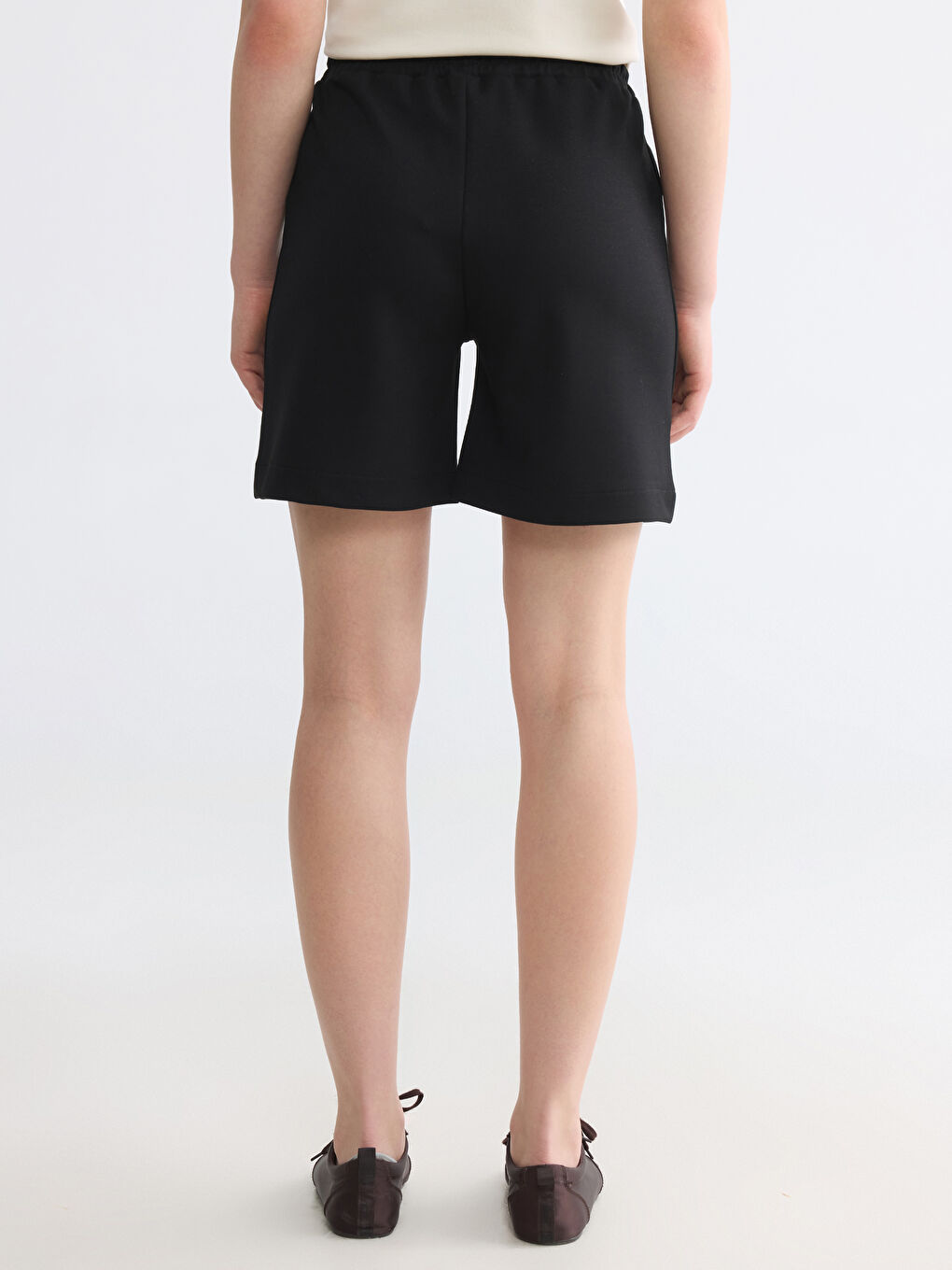Elastic Waist Soft Touch Women's Shorts-3