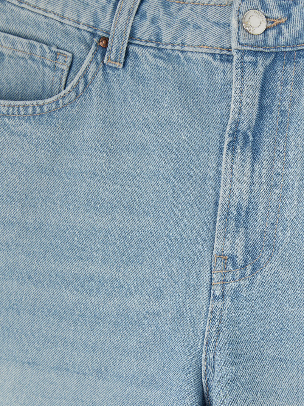 Mavi Bermuda Fit Kadın Jean Şortolon-3