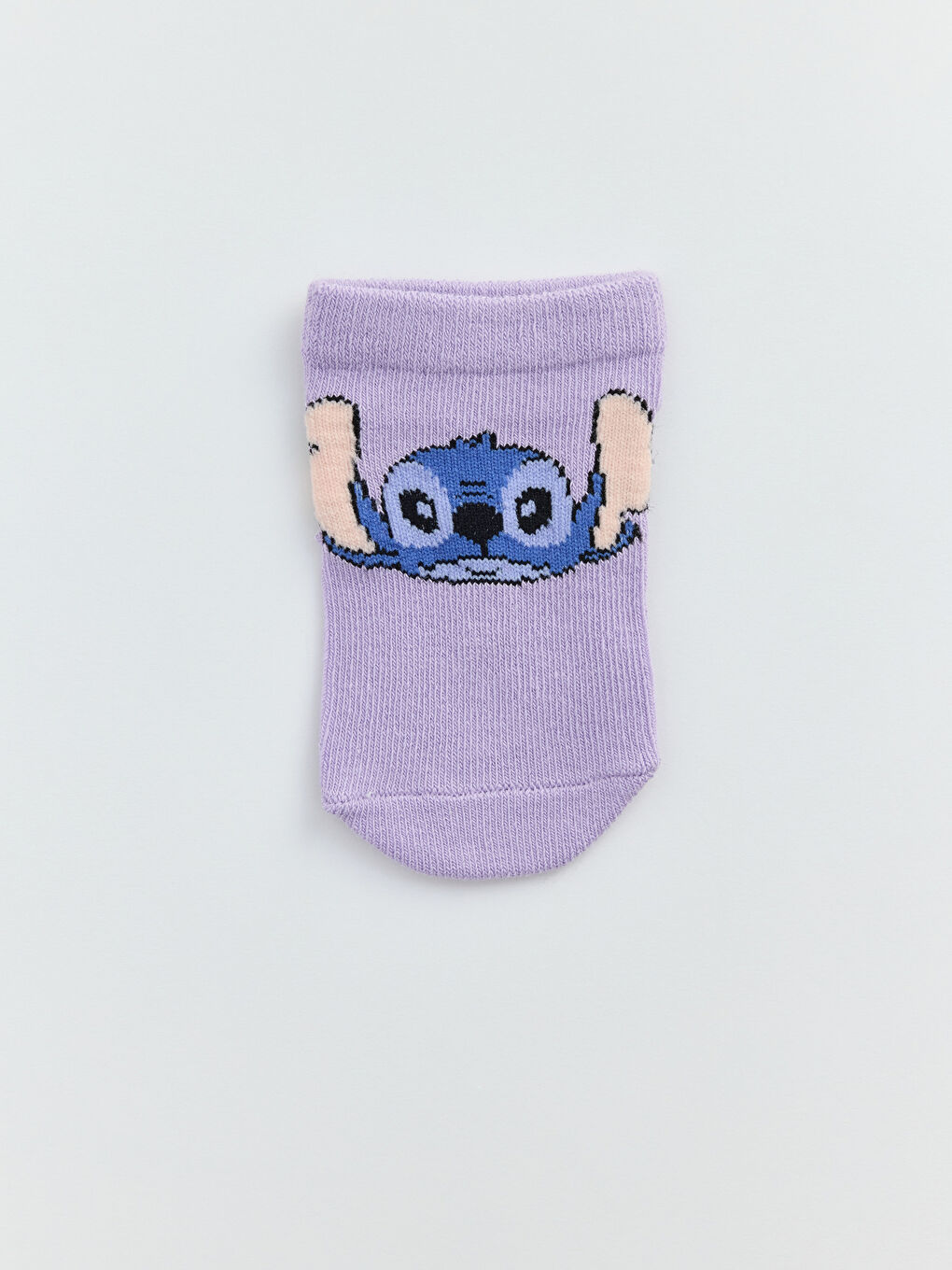 Pembe Lilo & Stitch Baskılı Kız Bebek Patik Çorap 3'lü-2