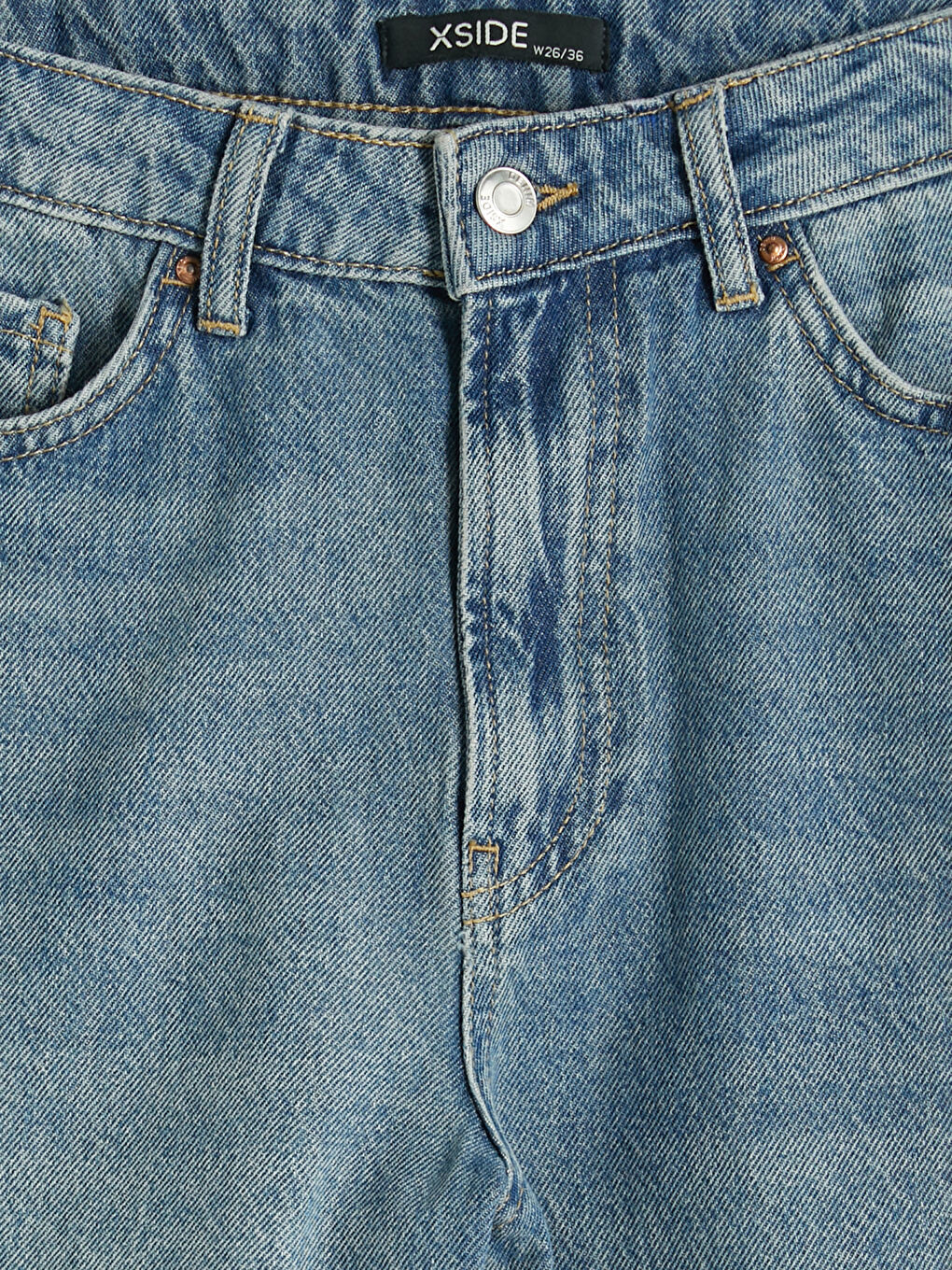 Mavi Bermuda Fit Kadın Jean Şort-6