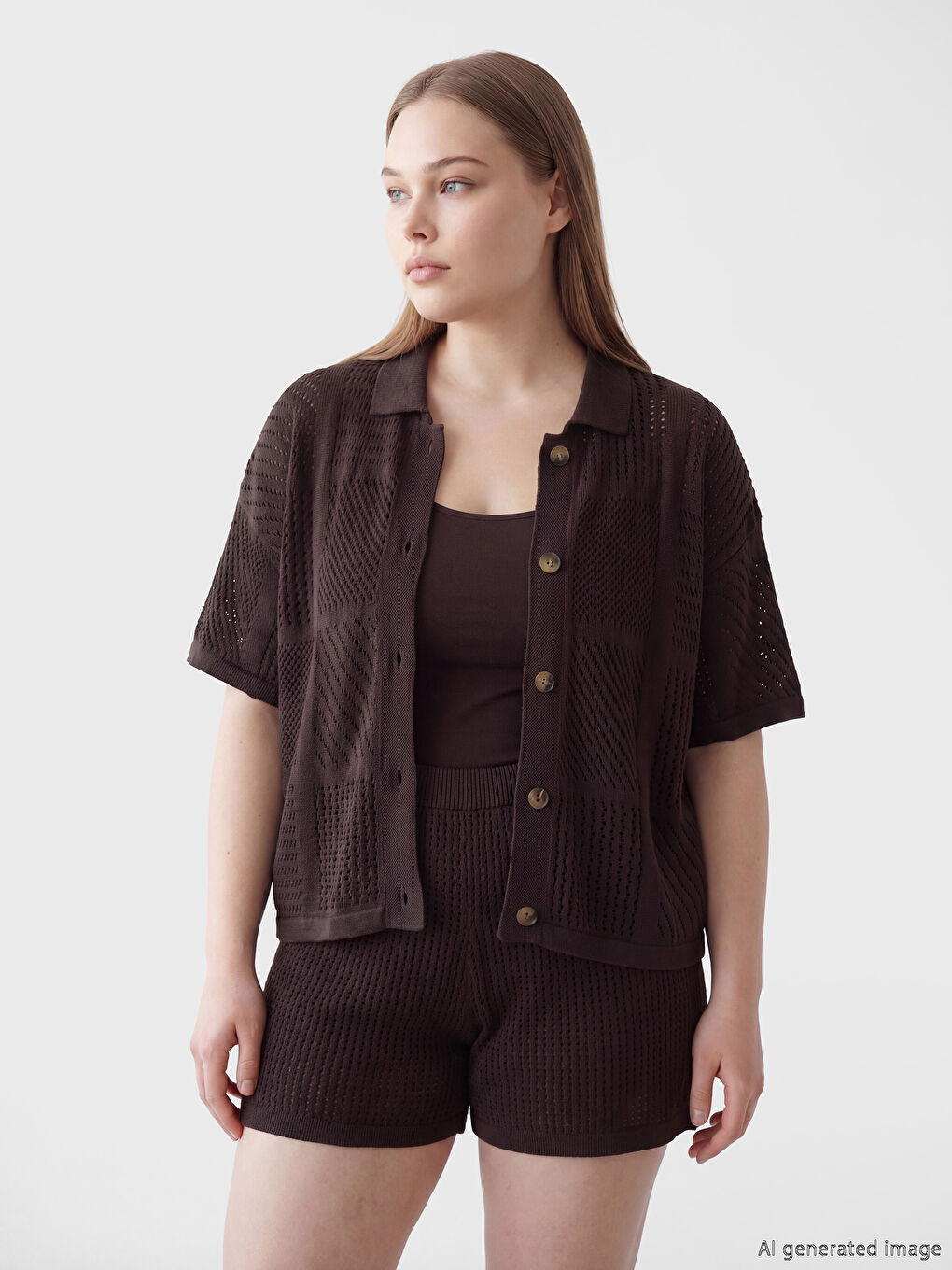 Open-Knit Women's Shirt-1