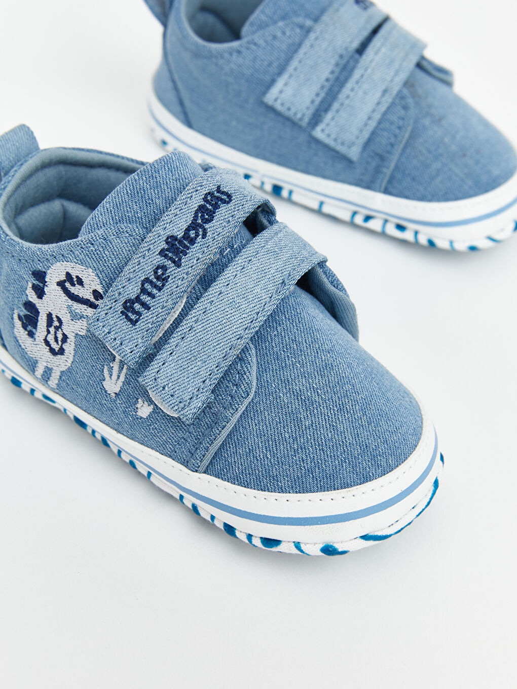Mavi Baskılı Erkek Bebek Spor Ayakkabı-2