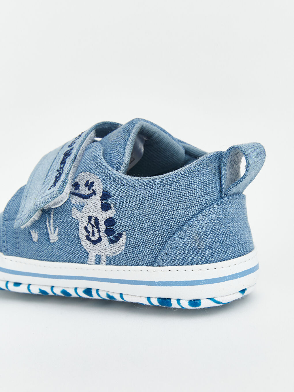 Mavi Baskılı Erkek Bebek Spor Ayakkabı-3