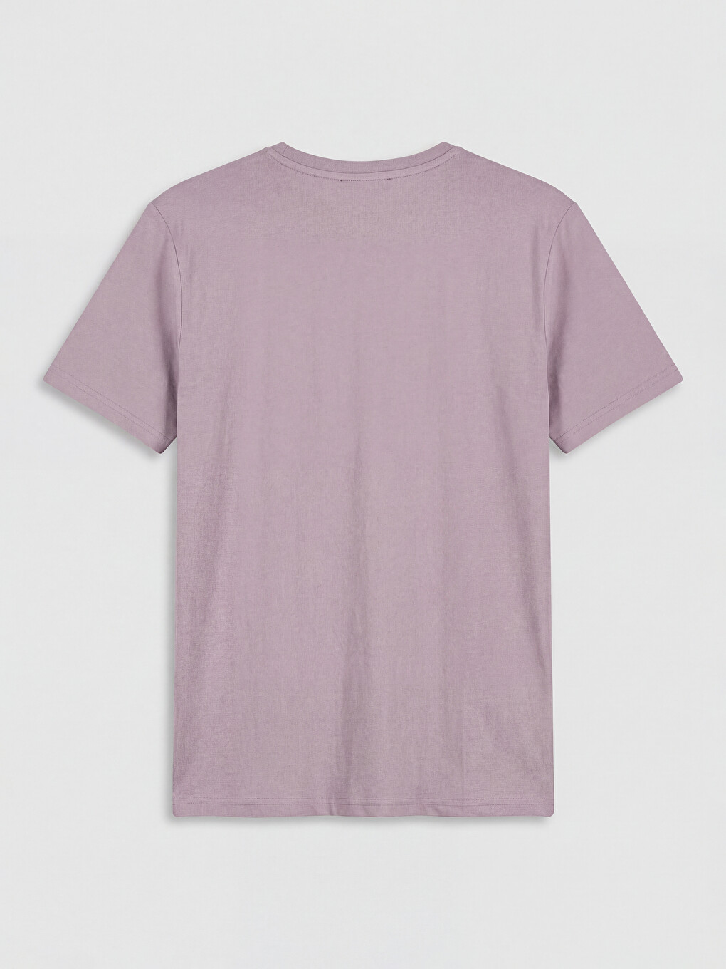 Pembe Bisiklet Yaka Baskılı Erkek Pijama Üst-1
