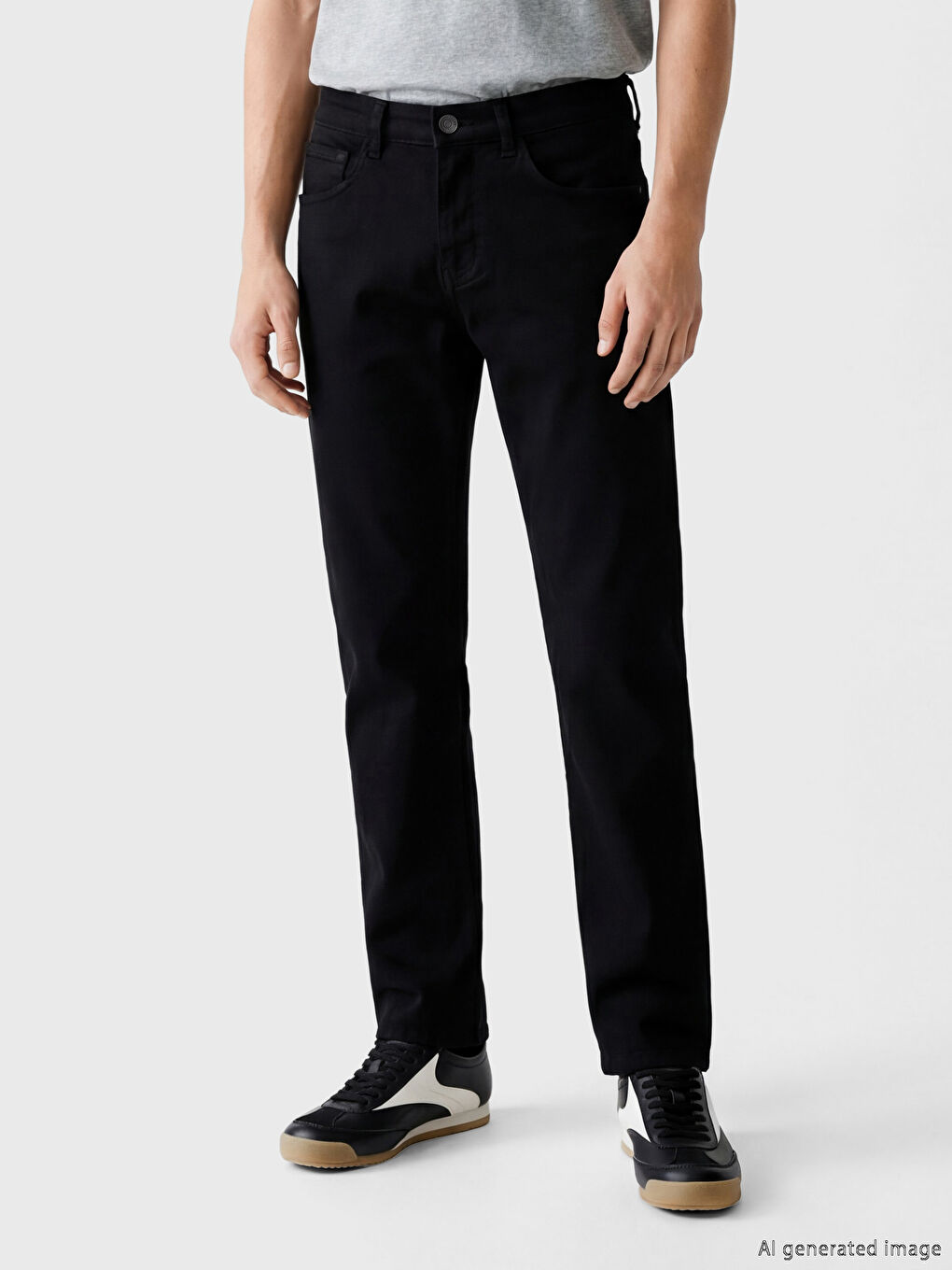 Siyah 779 Regular Fit Erkek Jean Pantolon-1