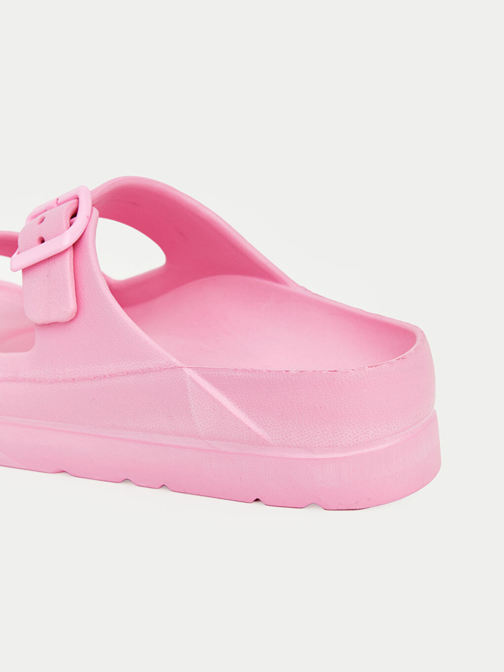 Pembe Çift Tokalı Kalın Tabanlı Kadın Terlik-4