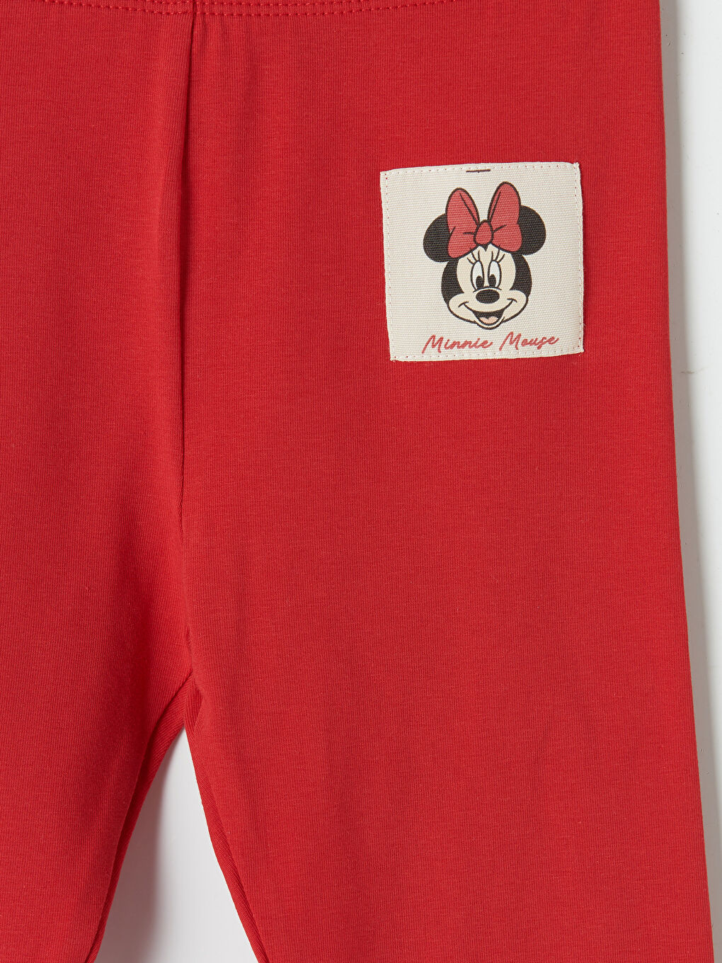 Kırmızı Minnie Mouse Baskılı Kız Çocuk Tayt-2
