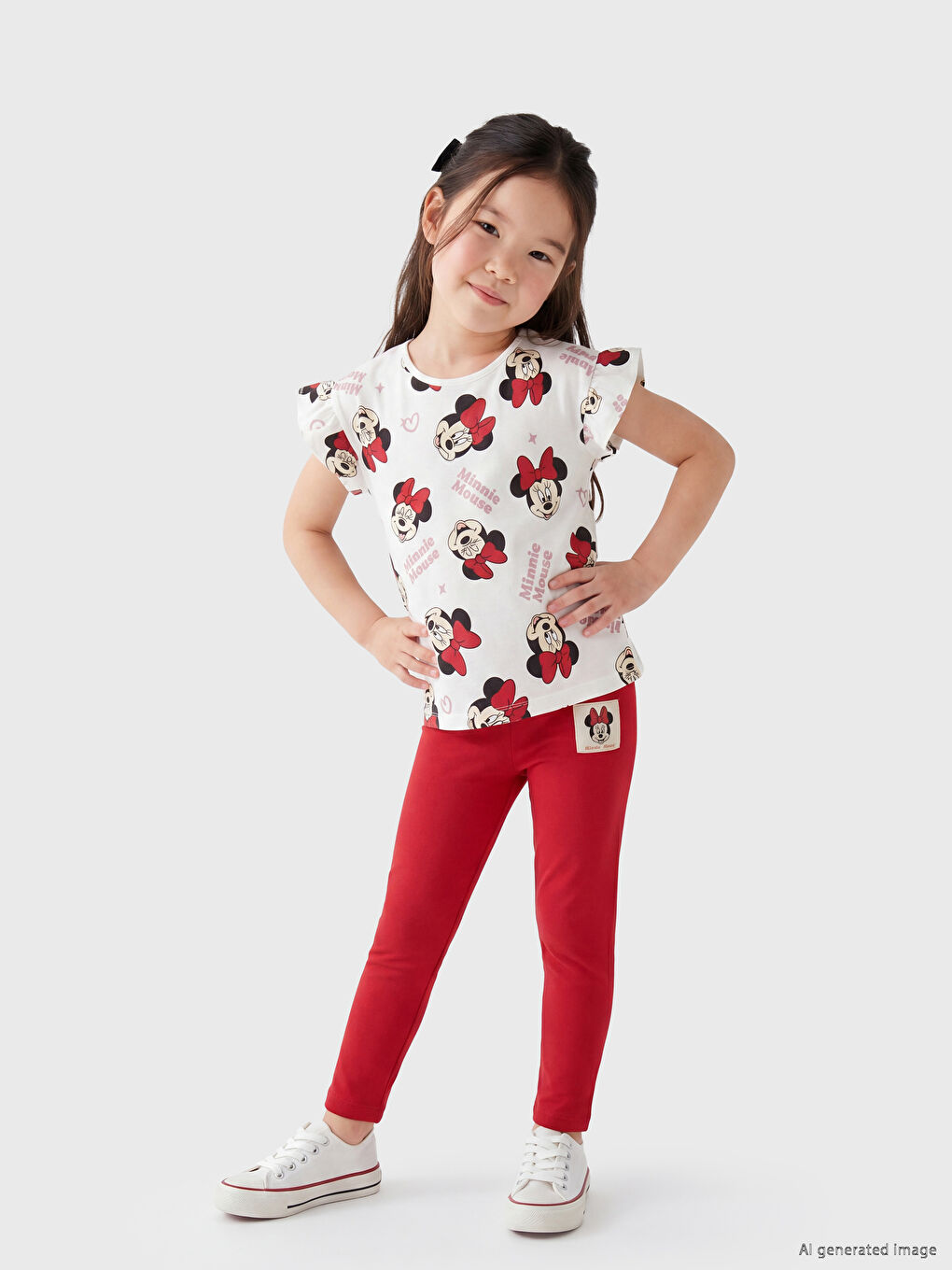 Minnie Mouse Printed Girls' Set