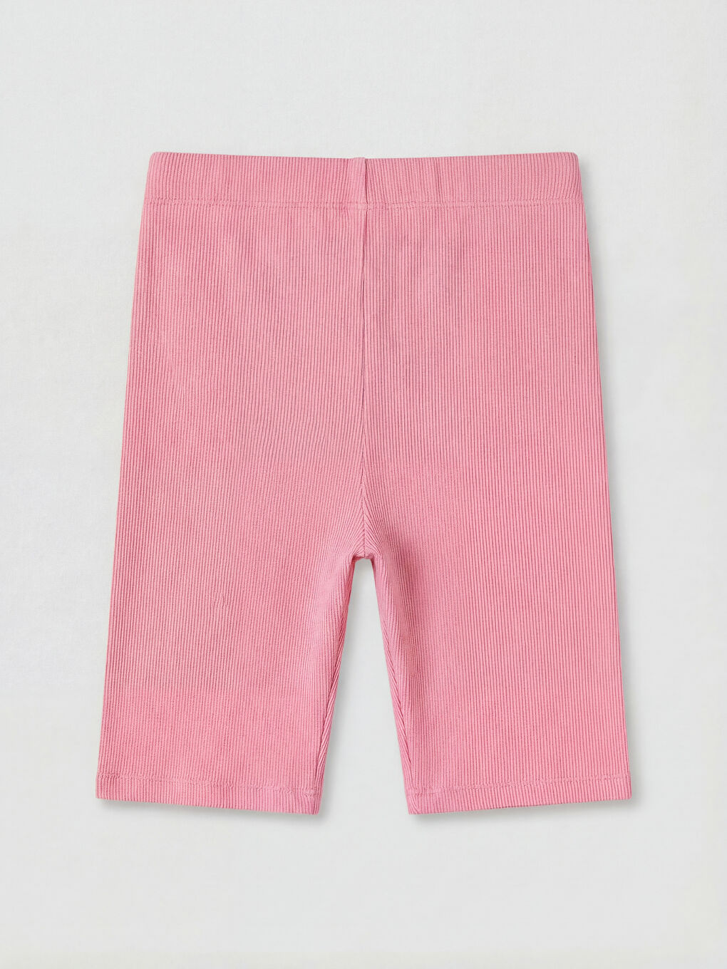 Pembe Beli Lastikli Kız Çocuk Şort Tayt-1