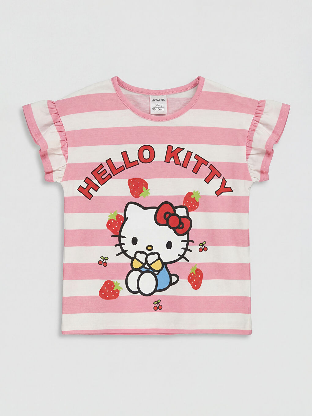 Ekru Hello Kitty Baskılı Kız Çocuk Takım-1