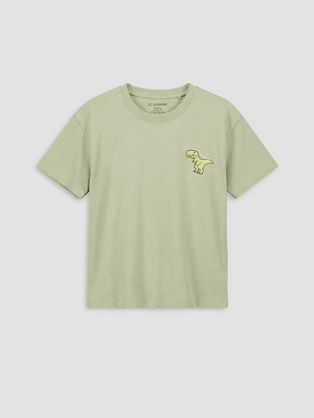 Ekru Bisiklet Yaka Erkek Çocuk Tişört 2'li-1