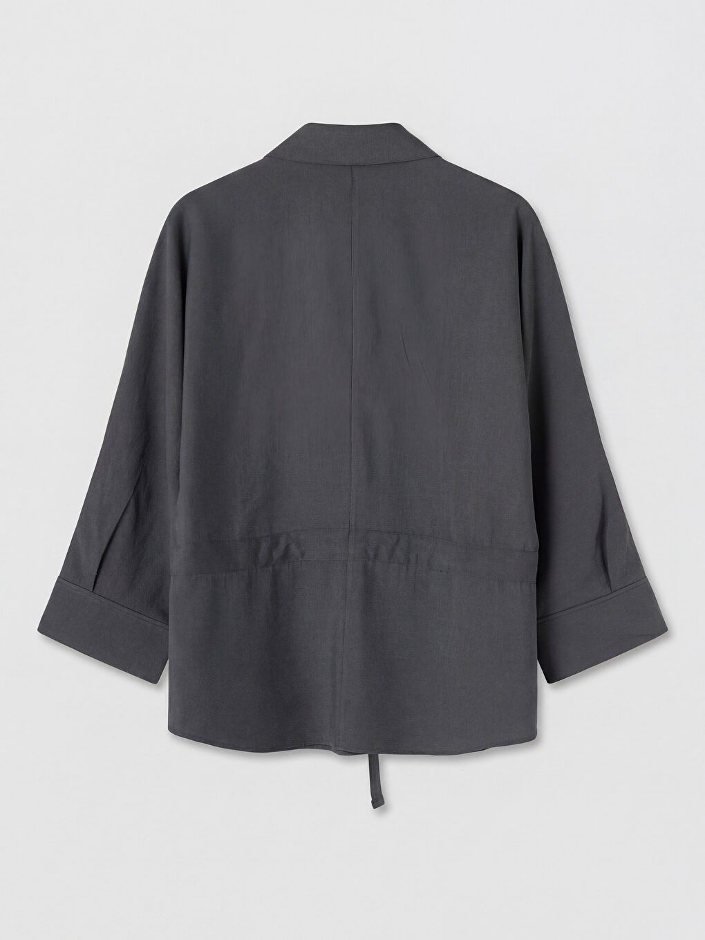 Gri Regular Fit Kadın Gömlek-1