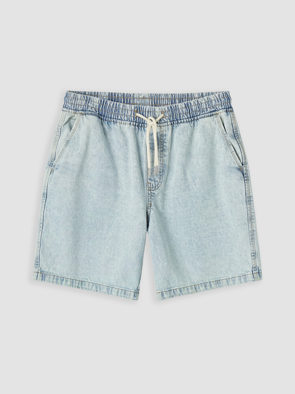 Man Indigo Denim Shorts-4