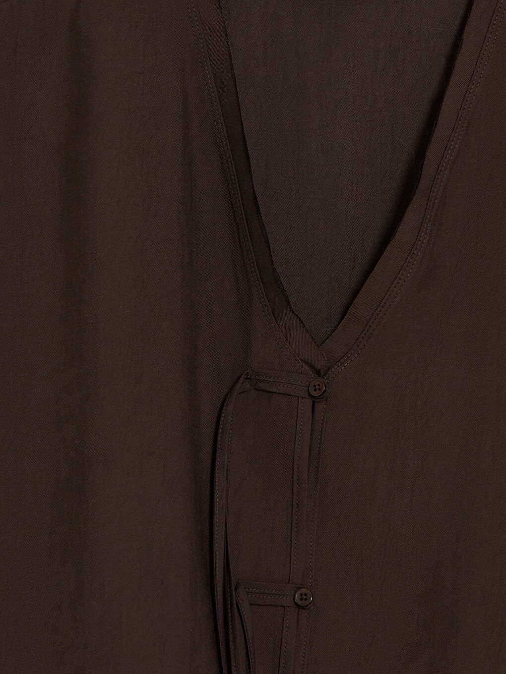 Kahverengi V Yaka Modal Dokulu Kadın Kimono-1