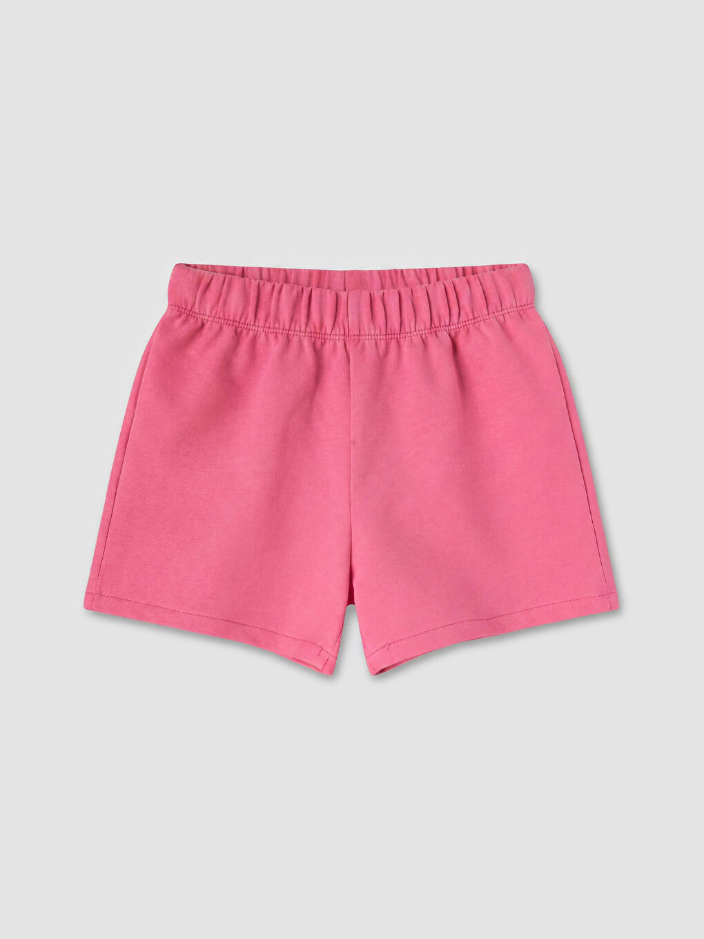 Pembe Baskılı Kız Çocuk Şort 2'li-2