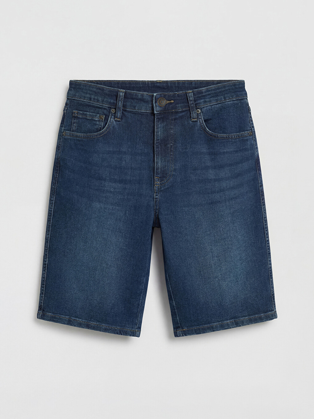 Man Indigo Denim Shorts-4