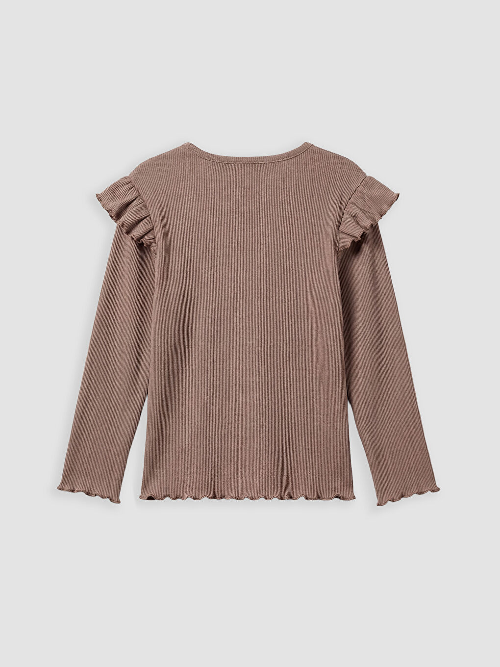 Kahverengi Nakışlı Kız Bebek Tişört 3'lü-2