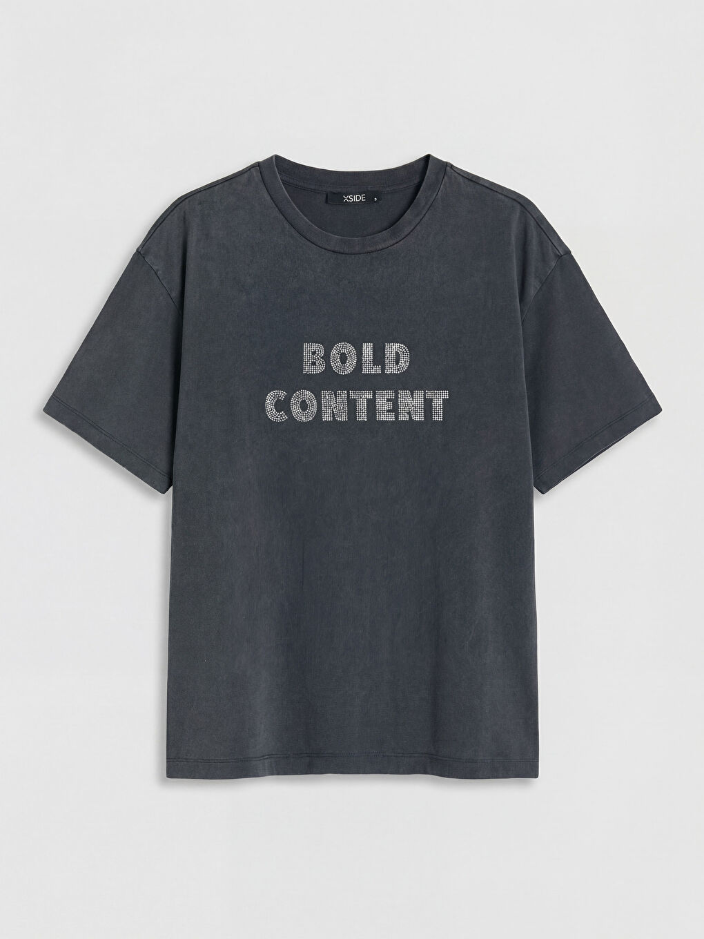 Tricou Imprimat cu Guler Rotund pentru Femei-4