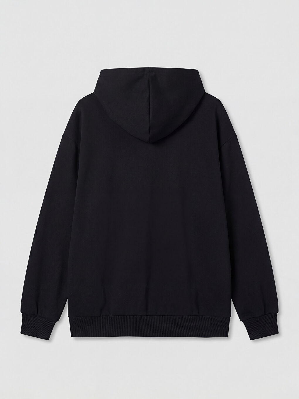 Siyah California Baskılı Kız Çocuk Kalın Fermuarlı Sweatshirt-1