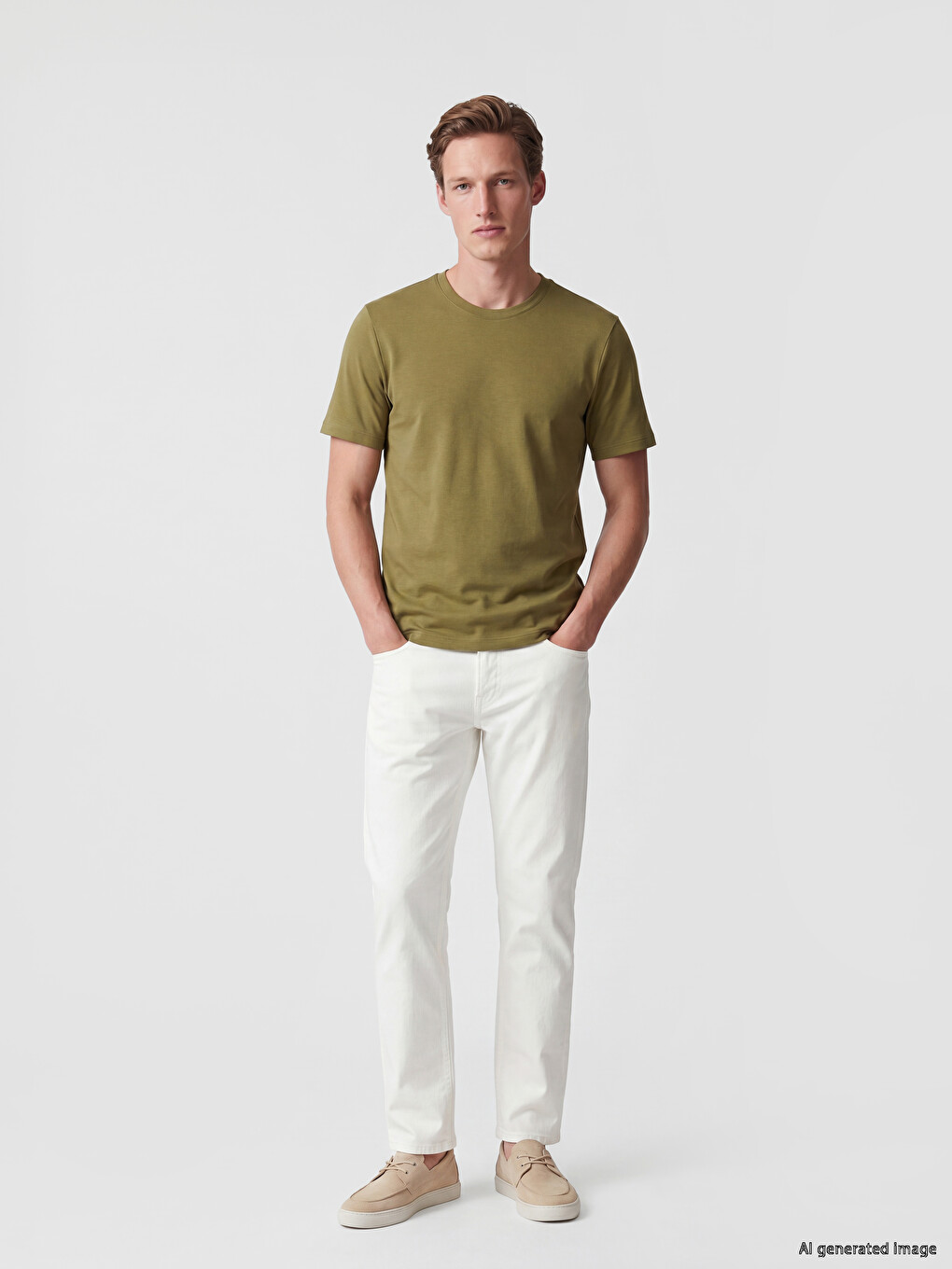 Regular Fit Keper Muške Pantalone-1