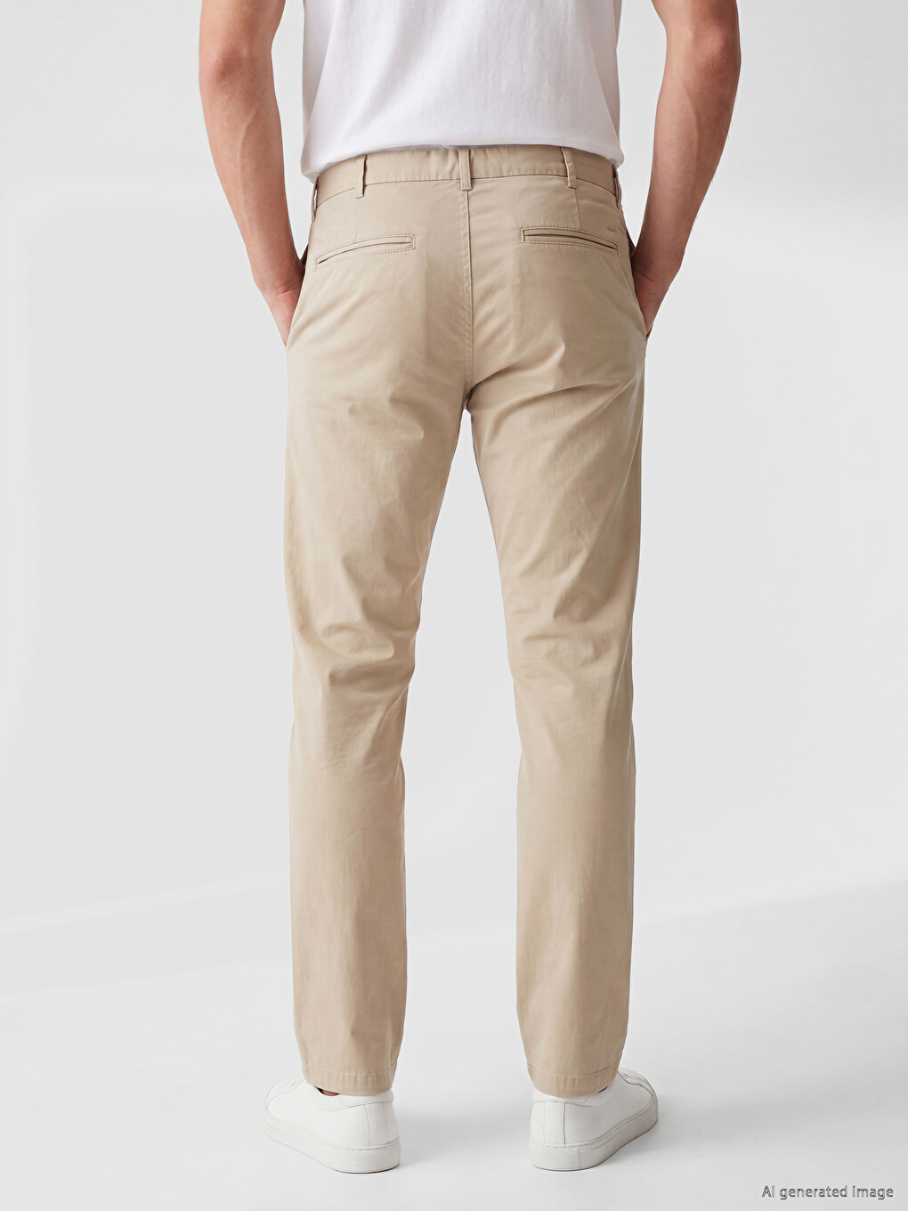 Regular Fit Muške Pantalone od Gabardena-2