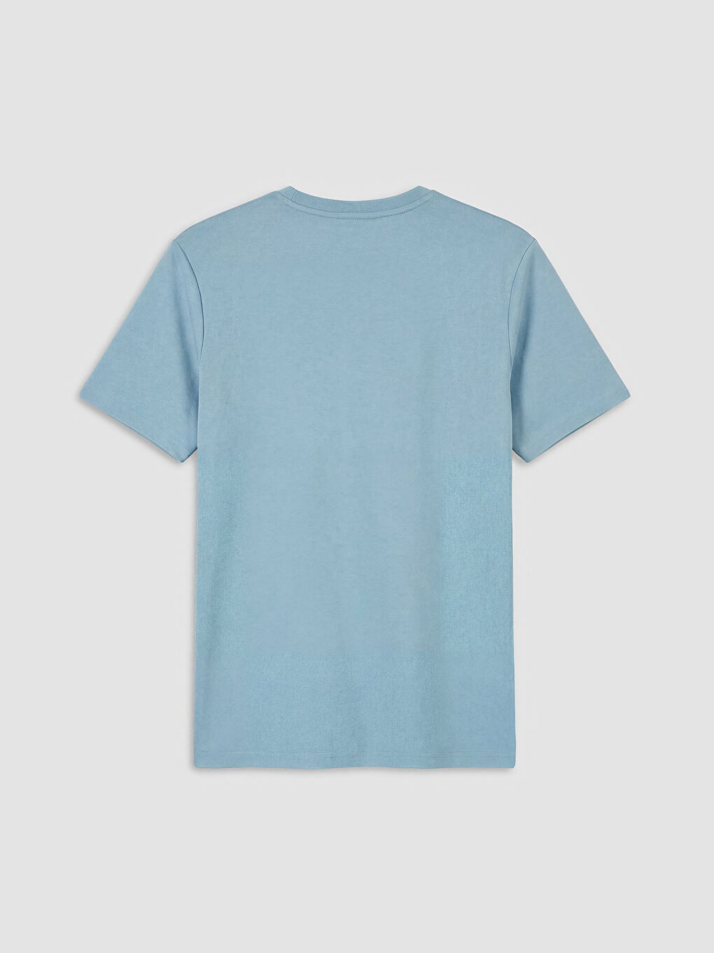 Mavi Standart Kalıp Nakışlı Erkek Tişört-1