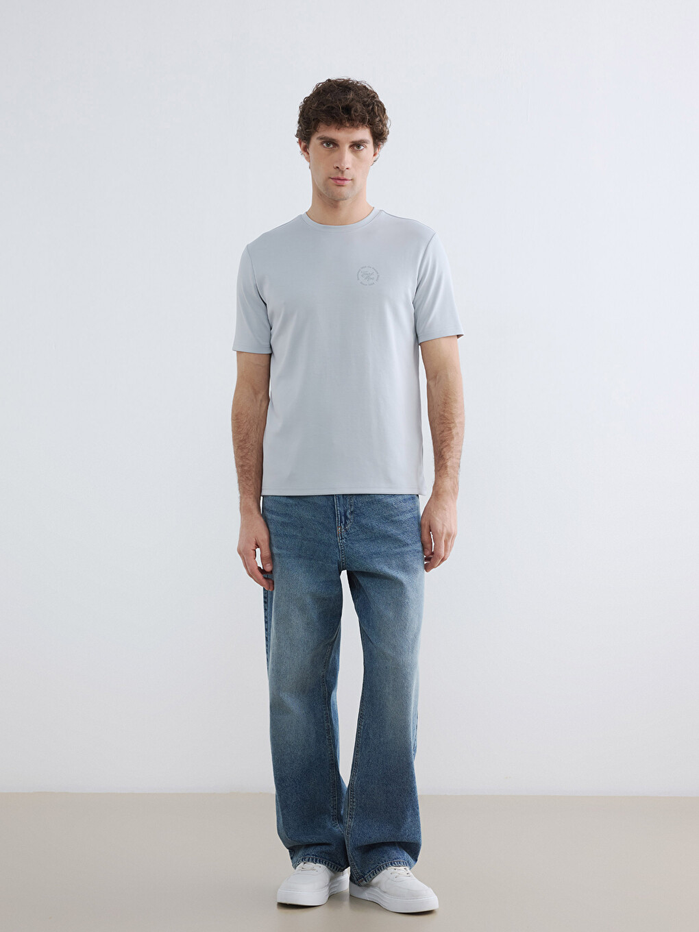 Standard Fit Embroidered Men's T-Shirt-1