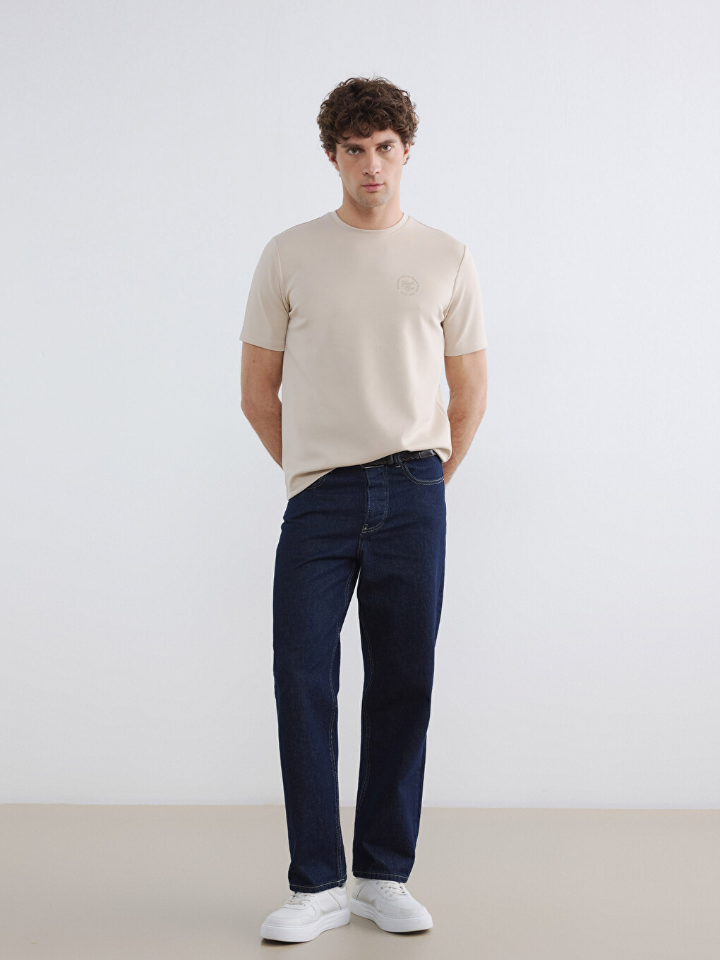 Standard Fit Embroidered Men's T-Shirt-1