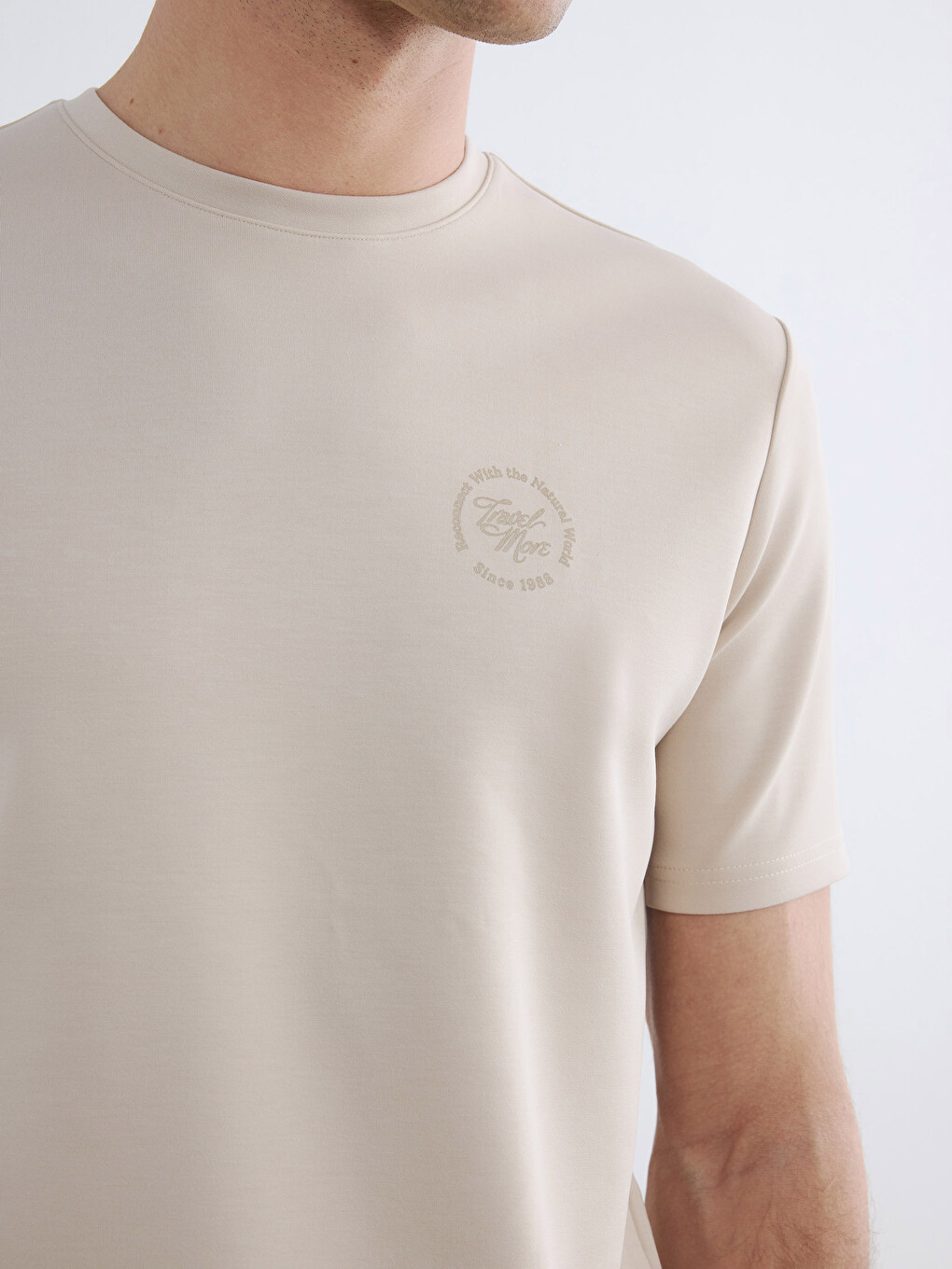 Standard Fit Embroidered Men's T-Shirt-2
