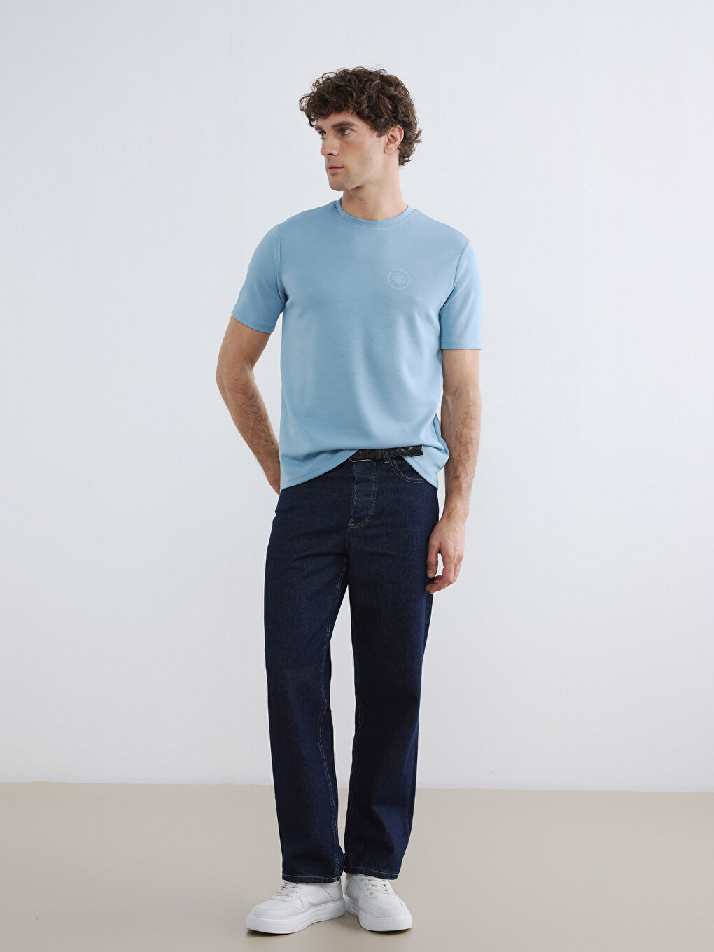 Standard Fit Embroidered Men's T-Shirt-1