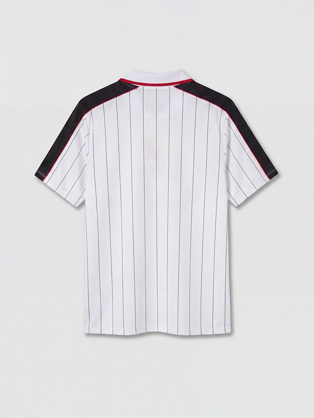 Siyah Polo Yaka Liverpool Baskılı Erkek Spor Tişört-1