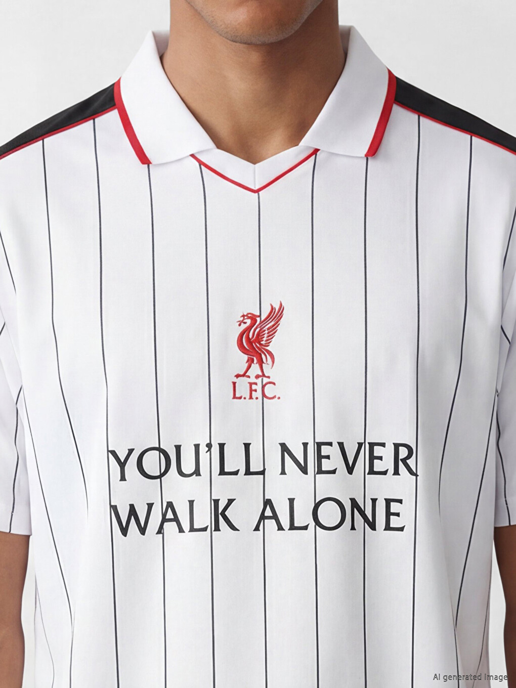 Polo Collar Liverpool Printed Men's Sports T-Shirt-2