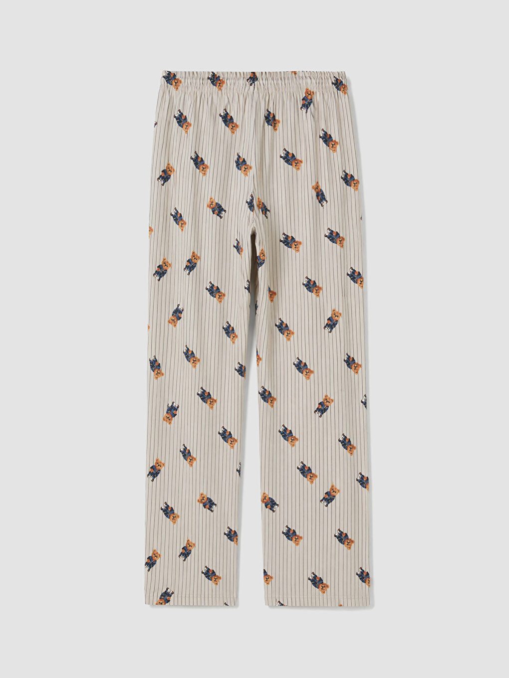 Bej Regular Fit Baskılı Erkek Pijama Altı-1