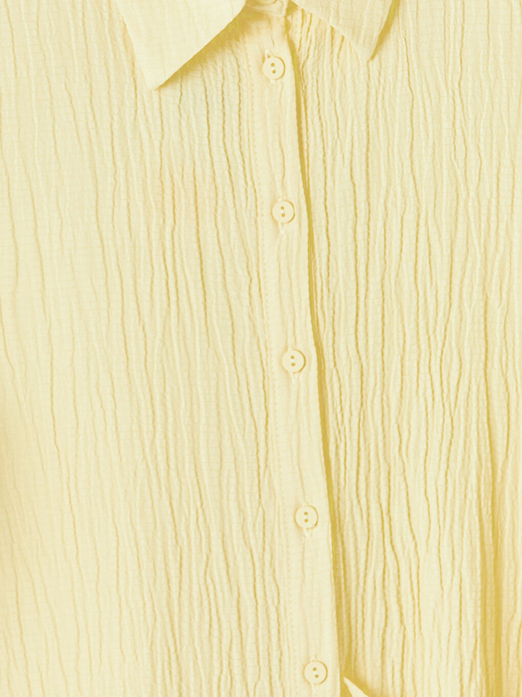 Sarı Dokulu Kadın Gömlek Tunik-2