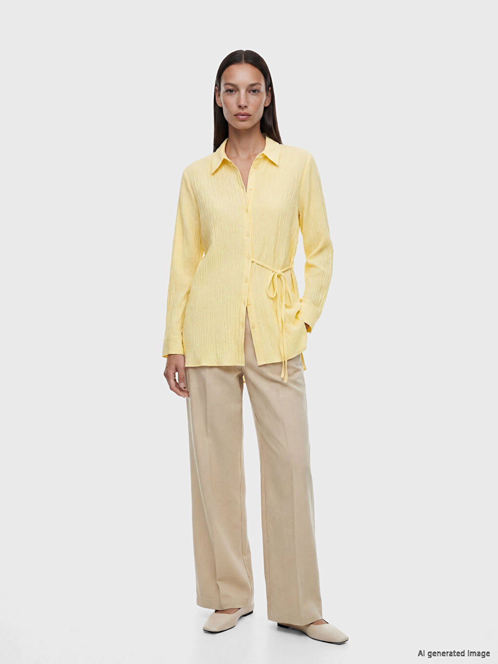 Textured Women's Shirt Tunic-1