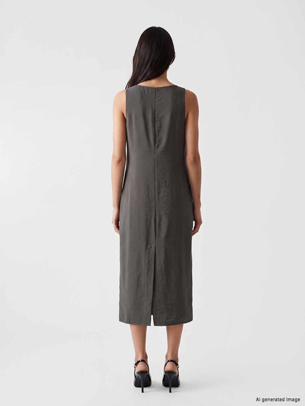 Crew Neck Modal Blend Dress-2