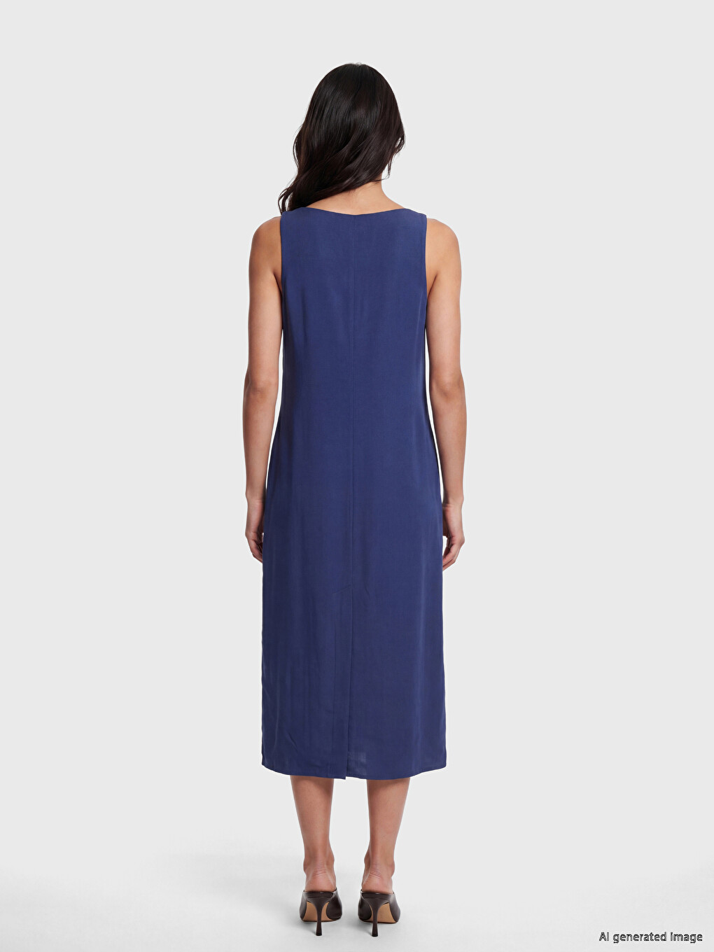 Crew Neck Modal Blend Dress-3