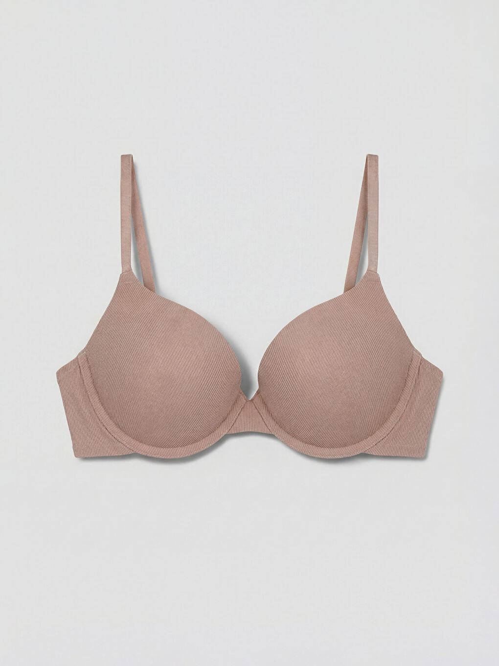 Pembe Balenli Dolgulu Tişört Sütyen