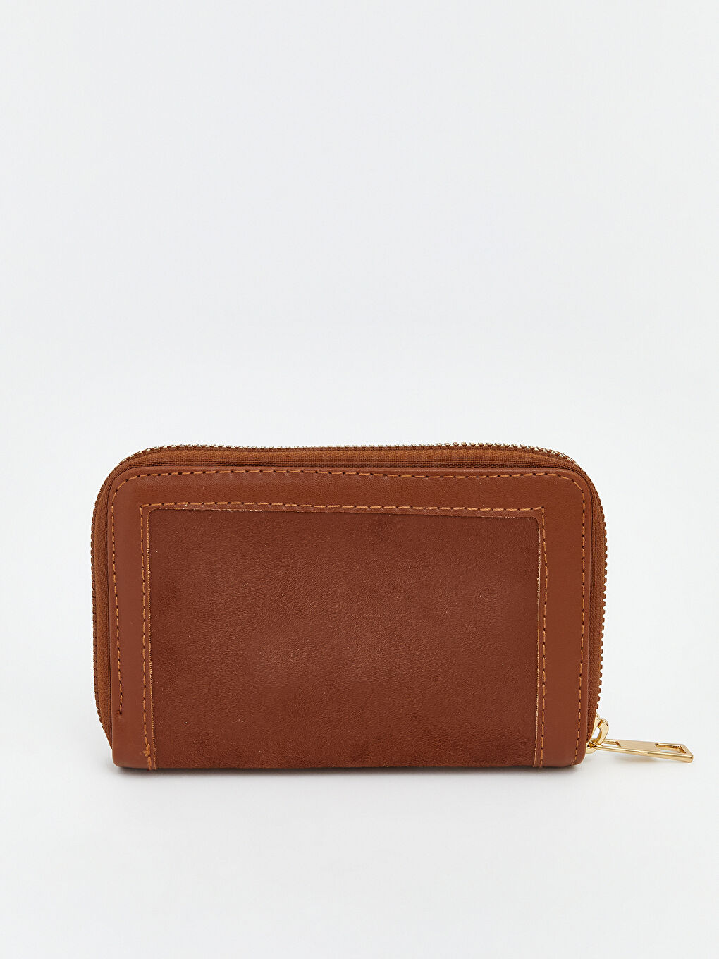 Kahverengi Süet Görünümlü Kadın Cüzdan-1